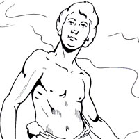 Cain and abel coloring page
