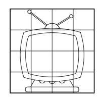 television coloring page