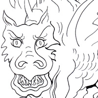 dragon coloring picture