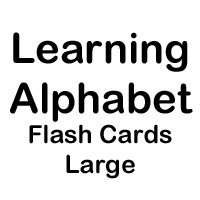 alphabet flashcard