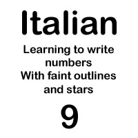 italian number neuf handout
