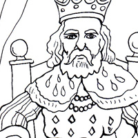 king coloring pic