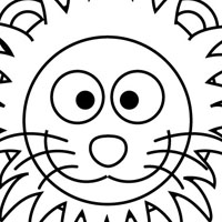 Lion coloring page