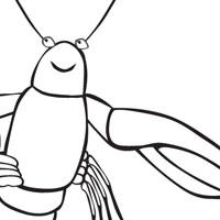 Crab coloring page