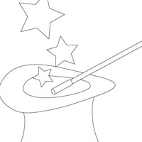 Magic Hat coloring page
