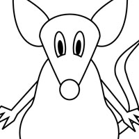 Mouse coloring page
