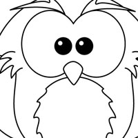 Wise owl coloring page