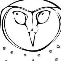 Wise owl coloring page
