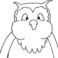 Owl coloring page