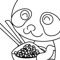 Panda coloring page