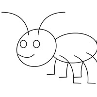 ant coloring page