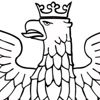 crowned eagle coloring page