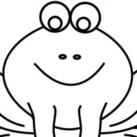 frog coloring page