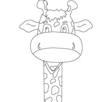 Giraffe coloring page