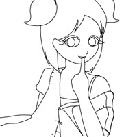 Girl coloring page