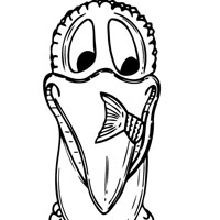 Pelican coloring page