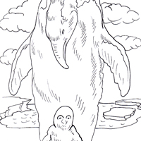 penguin page for kids