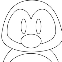 Penguin coloring page