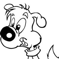 Puppy coloring page