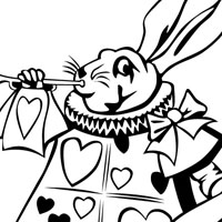Rabbit coloring page