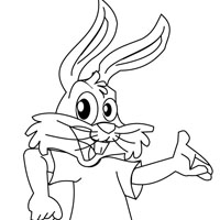 Rabbit coloring page