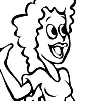 Girl coloring page