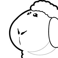 Sheep coloring page