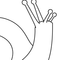 Snail coloring page