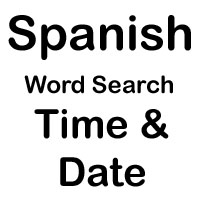 spanish cross word time and date