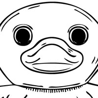 Duck coloring page
