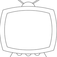 Television coloring page