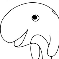 Whale coloring page
