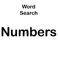word search numbers