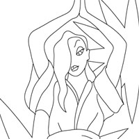 Yoga coloring page