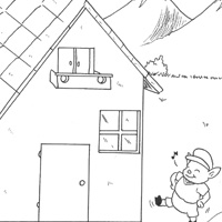 wolf and 3 pigs story