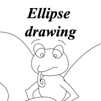 printout of an ellipse