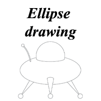 spaceship ellipse drawing