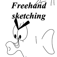 moorish idol freehand