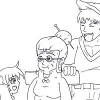 draw the picture of red riding hood