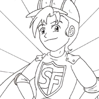safety fred coloring page