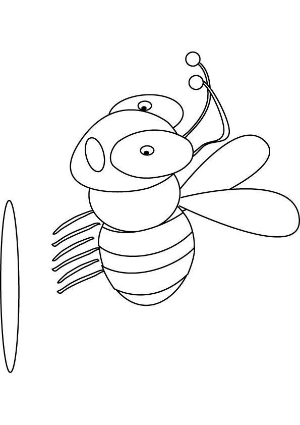 busy bee coloring picture