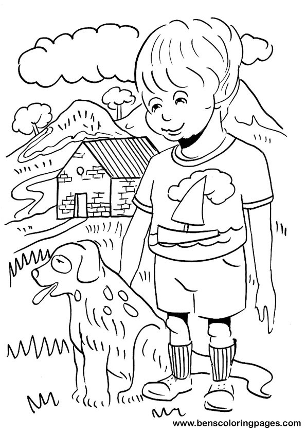 Printable coloring page for children
