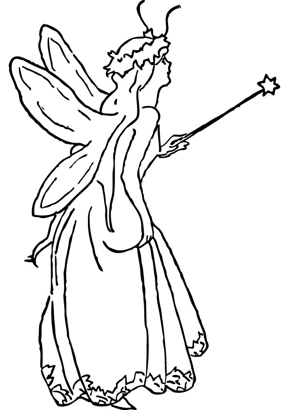 download free tinkerbell drawing page