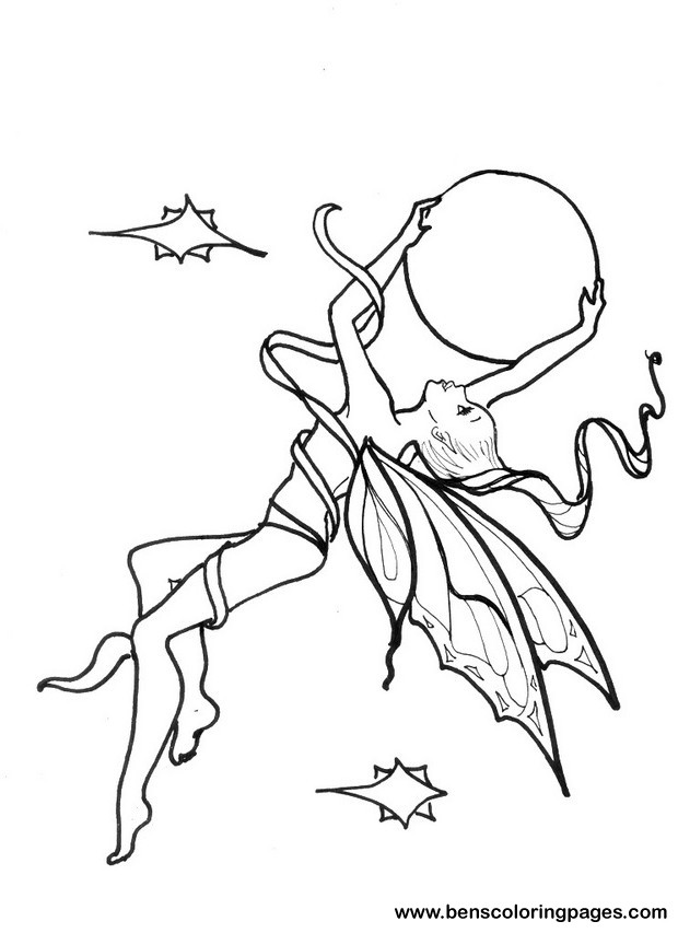 fairy coloring sheet
