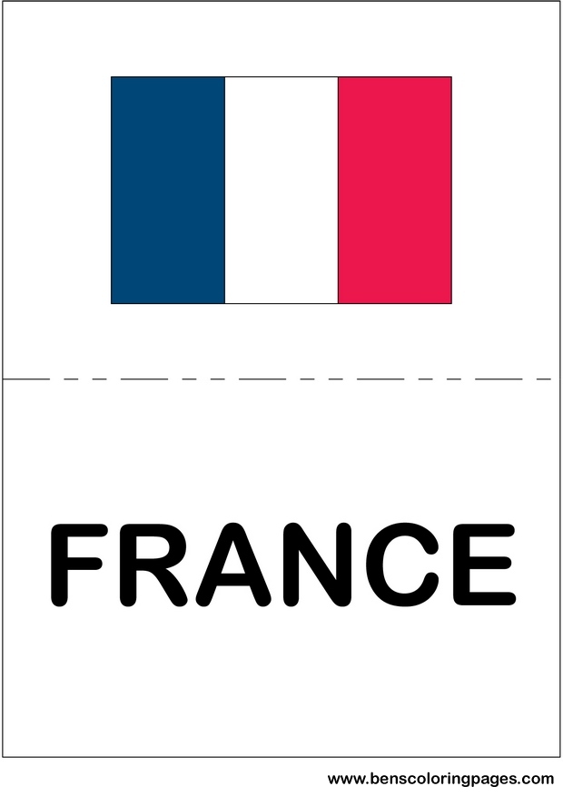 printed flags france