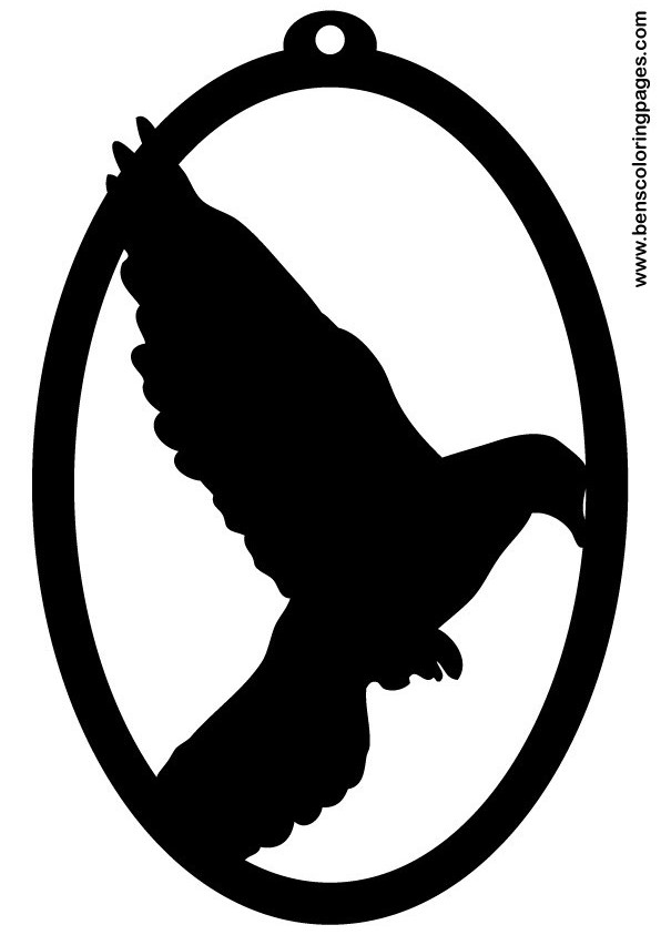 Click to print this fretwork pattern of a pigeon