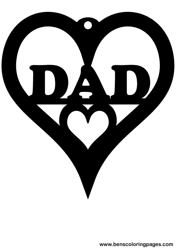Click to print this fathers day fretwork pattern