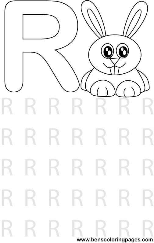 alphabet coloring picture for school