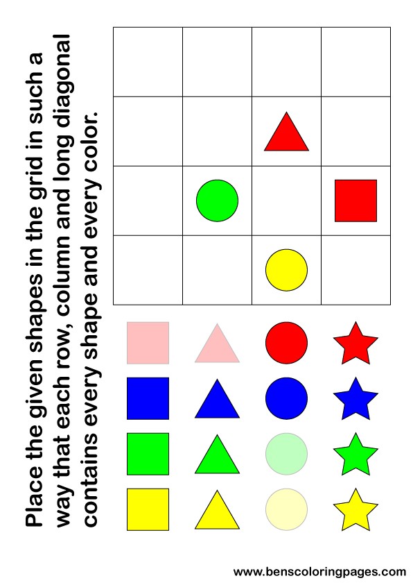 Printable brain teaser puzzle