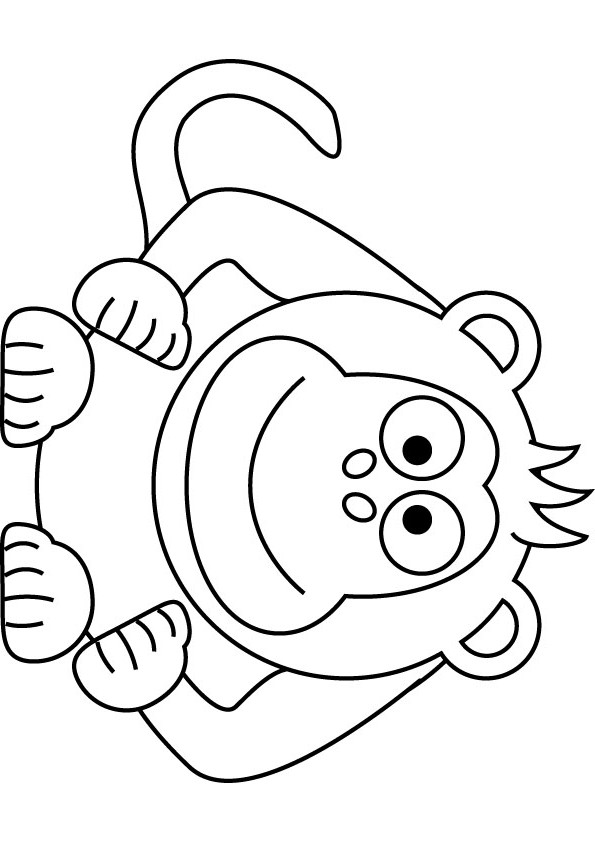Little Monkey drawing page